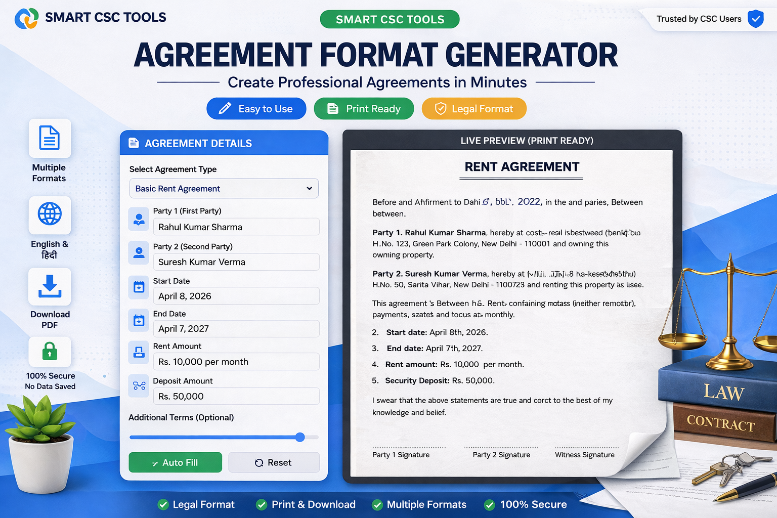 Agreement Format Generator
